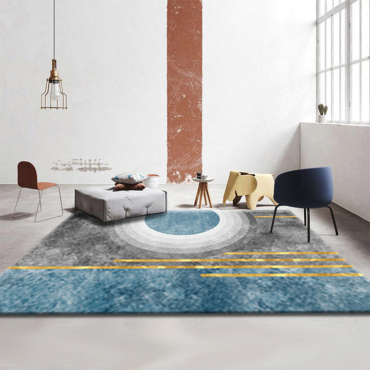 BowLift | Simple Luxury Rug Multicolored Color Blocks Rug Pet Friendly Stain Resistant Indoor Rug for Living Room