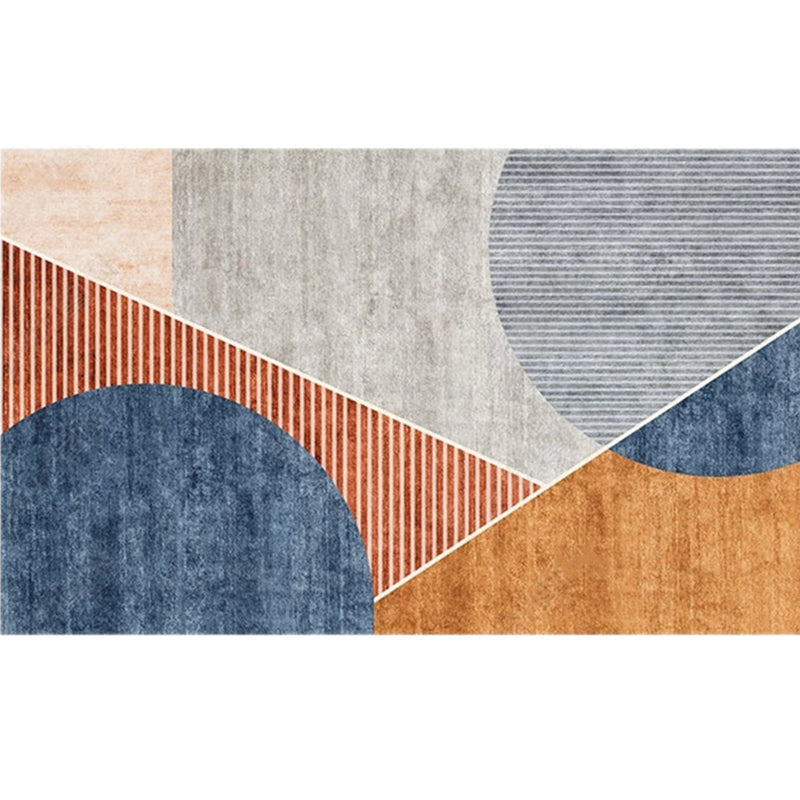 BowLift | Modern Living Room Rug Morandi Color Color Block Area Rug Synthetic Non-Slip Washable Rug