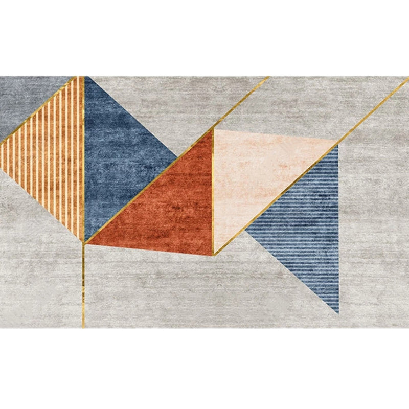 BowLift | Modern Living Room Rug Morandi Color Color Block Area Rug Synthetic Non-Slip Washable Rug