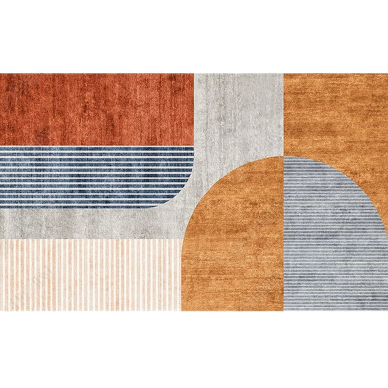 BowLift | Modern Living Room Rug Morandi Color Color Block Area Rug Synthetic Non-Slip Washable Rug