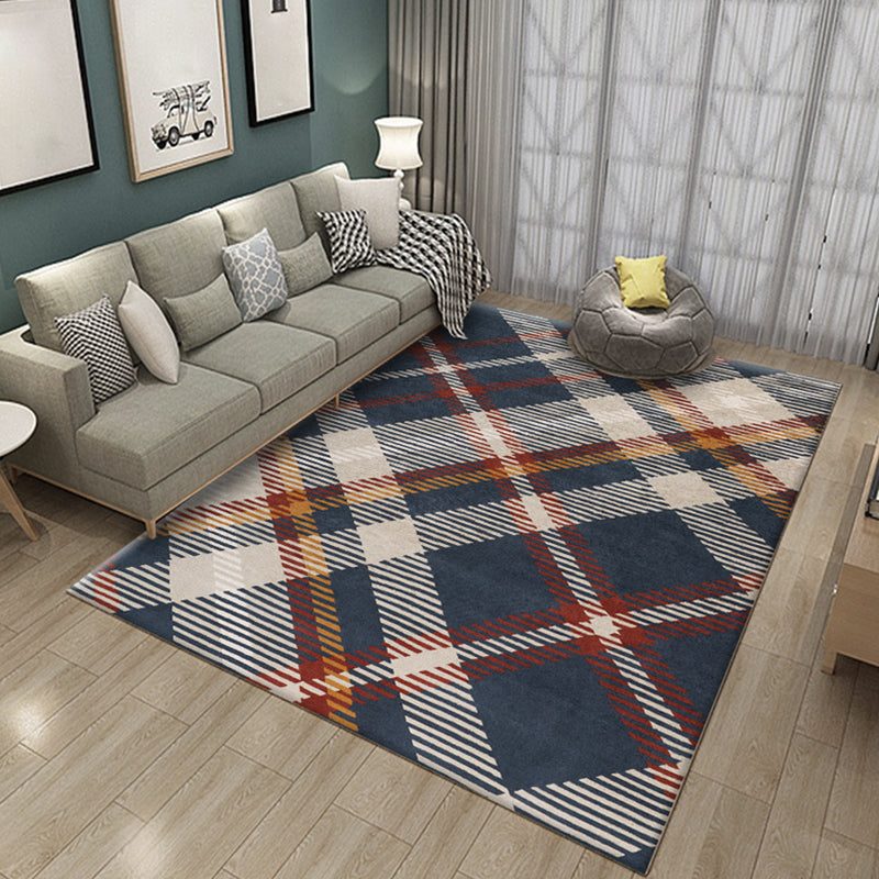 Simple multicolor abstract rug synthetic modern area rug non-slip pad pet-friendly rug for the living room | Bowlift