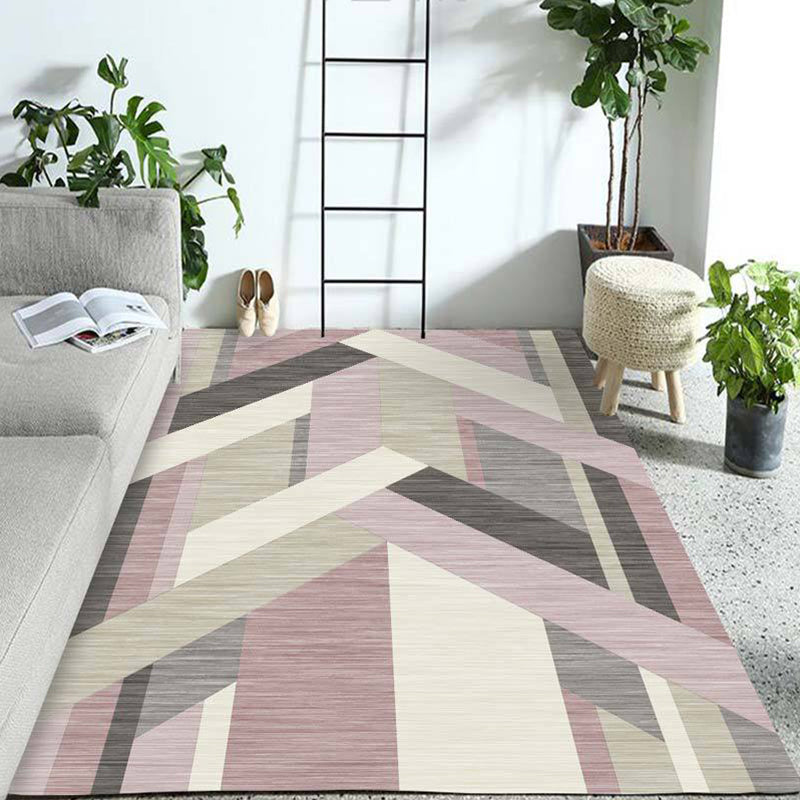 Western Geo Printed Rug Multicolor Synthetic Rug for Indoor Machine Washable Non-Slip Back Rug for Room | Bowlift
