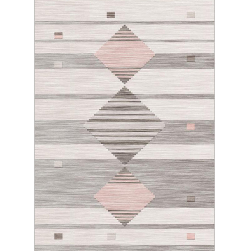 Western Geo Printed Rug Multicolor Synthetic Rug for Indoor Machine Washable Non-Slip Back Rug for Room | Bowlift