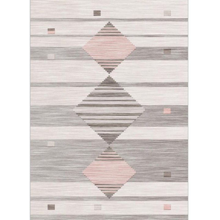 Western Geo Printed Rug Multicolor Synthetic Rug for Indoor Machine Washable Non-Slip Back Rug for Room | Bowlift