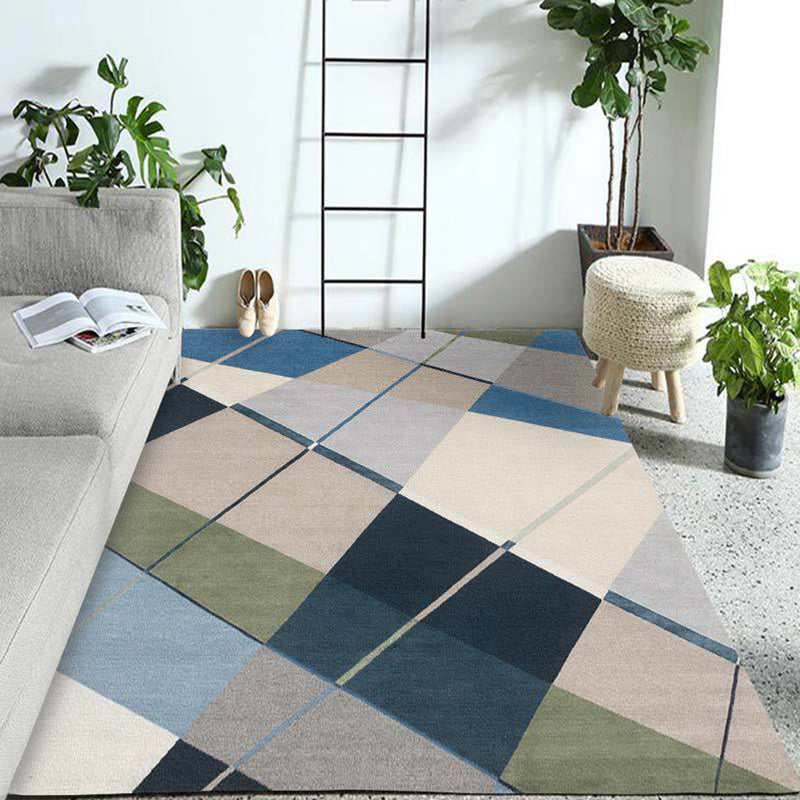 Western Geo Printed Rug Multicolor Synthetic Rug for Indoor Machine Washable Non-Slip Back Rug for Room | Bowlift