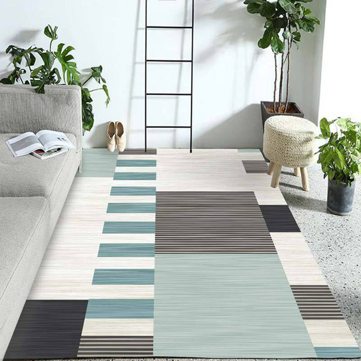 Western Geo Printed Rug Multicolor Synthetic Rug for Indoor Machine Washable Non-Slip Back Rug for Room | Bowlift