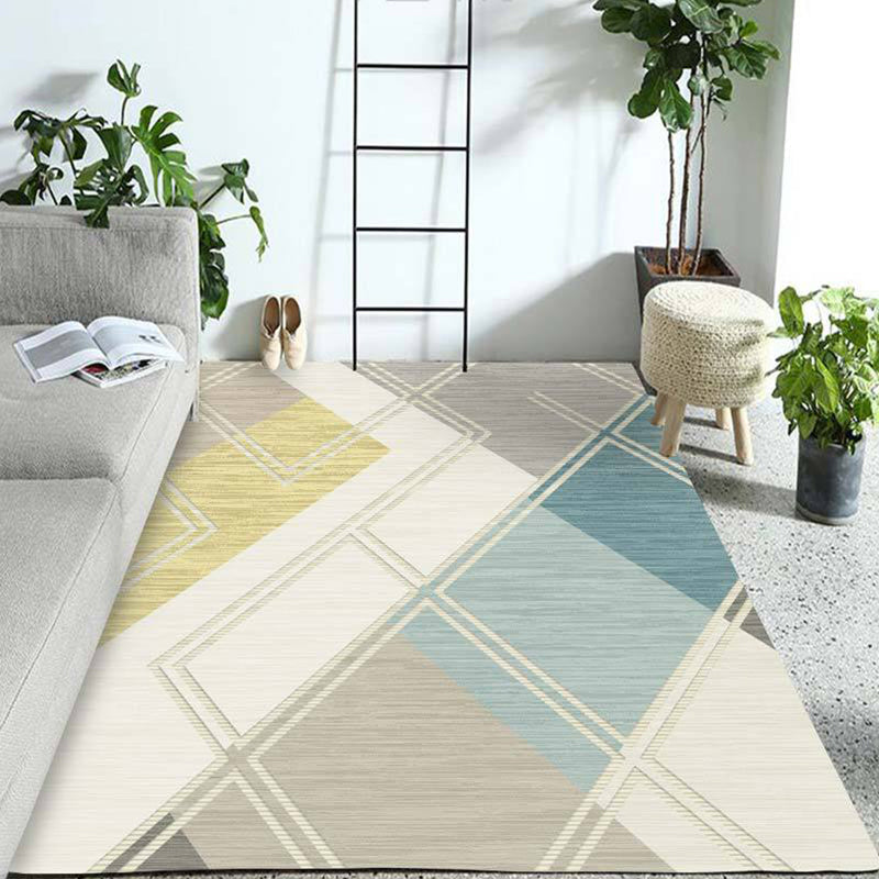 Western Geo Printed Rug Multicolor Synthetic Rug for Indoor Machine Washable Non-Slip Back Rug for Room | Bowlift