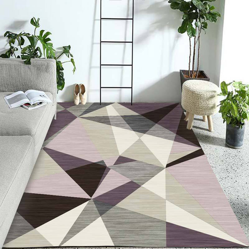 Western Geo Printed Rug Multicolor Synthetic Rug for Indoor Machine Washable Non-Slip Back Rug for Room | Bowlift