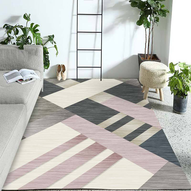 Western Geo Printed Rug Multicolor Synthetic Rug for Indoor Machine Washable Non-Slip Back Rug for Room | Bowlift