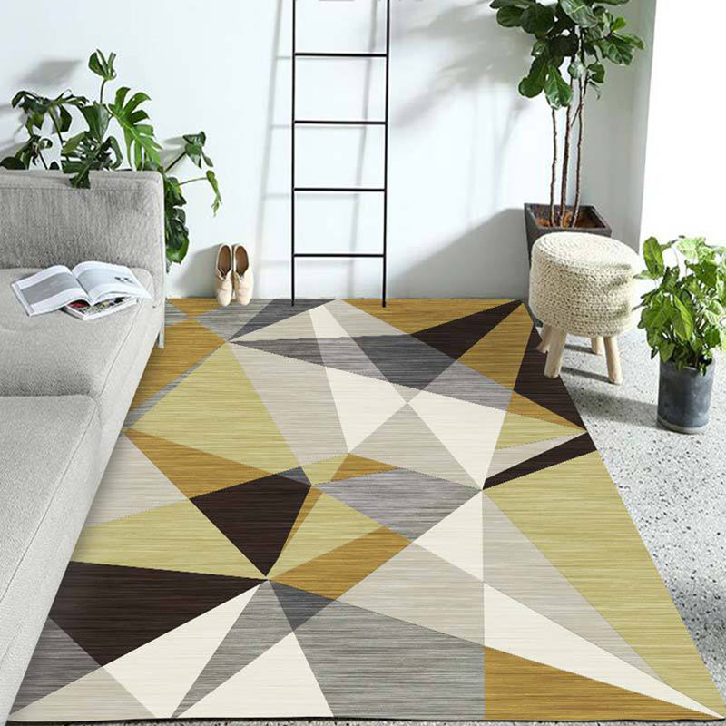 Western Geo Printed Rug Multicolor Synthetic Rug for Indoor Machine Washable Non-Slip Back Rug for Room | Bowlift