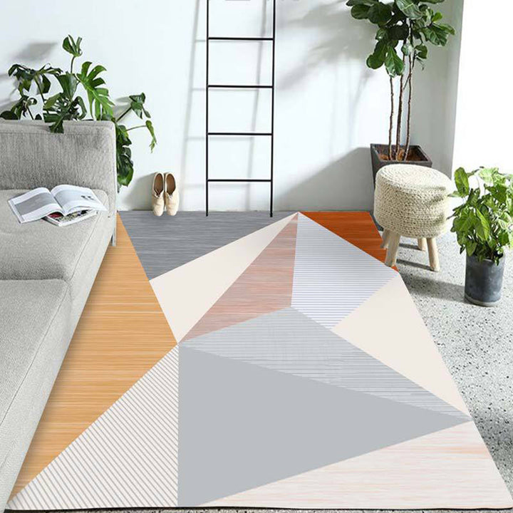 Western Geo Printed Rug Multicolor Synthetic Rug for Indoor Machine Washable Non-Slip Back Rug for Room | Bowlift