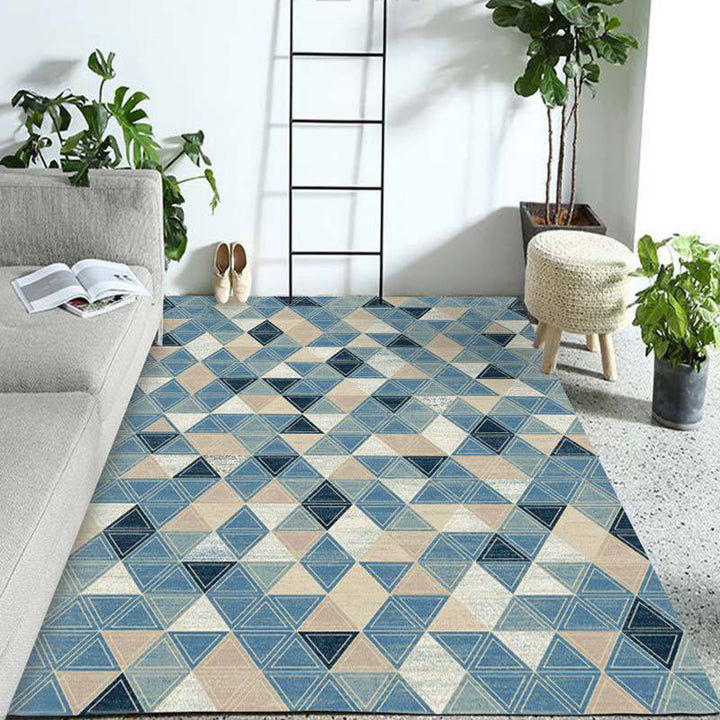 Western Geo Printed Rug Multicolor Synthetic Rug for Indoor Machine Washable Non-Slip Back Rug for Room | Bowlift