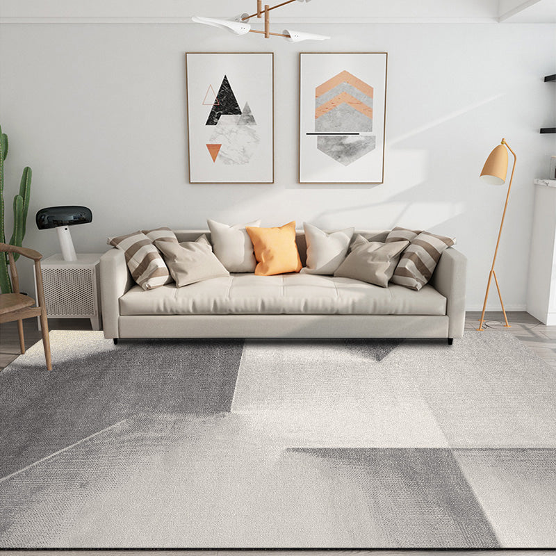 Modern Bedroom Rug Multicolor Abstract Print Area Rug Synthetic Non-Slip Back Machine Washable Rug | Bowlift