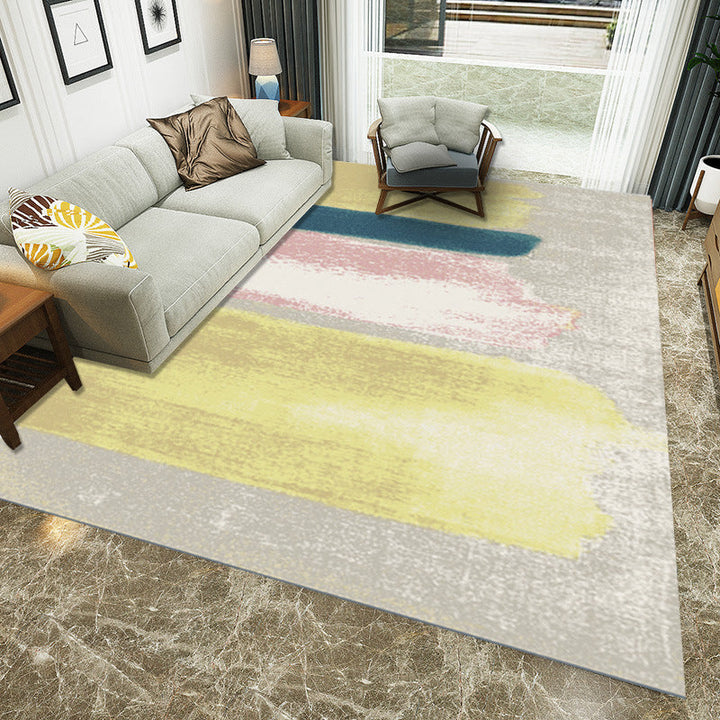 Multicolored Western rug Polypropylene Abstract print rug Easy care Pet-friendly rug for the bedroom | Bowlift