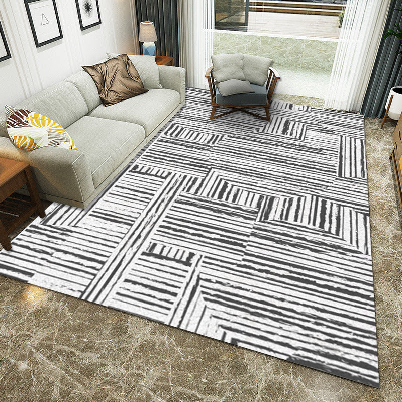 Multicolored Western rug Polypropylene Abstract print rug Easy care Pet-friendly rug for the bedroom | Bowlift