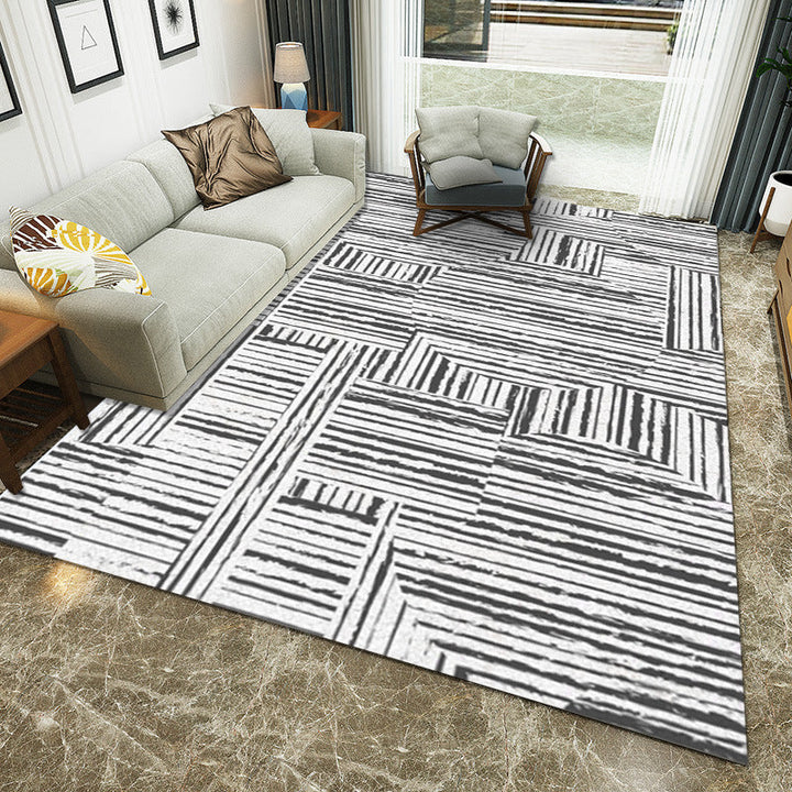 Multicolored Western rug Polypropylene Abstract print rug Easy care Pet-friendly rug for the bedroom | Bowlift