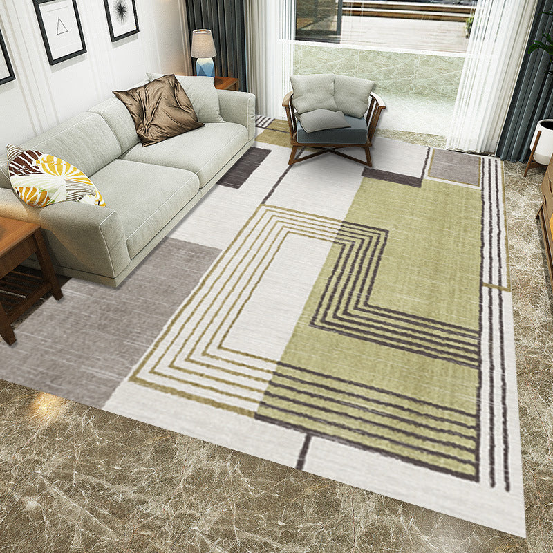 Multicolored Western rug Polypropylene Abstract print rug Easy care Pet-friendly rug for the bedroom | Bowlift