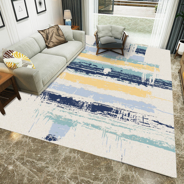 Multicolored Western rug Polypropylene Abstract print rug Easy care Pet-friendly rug for the bedroom | Bowlift