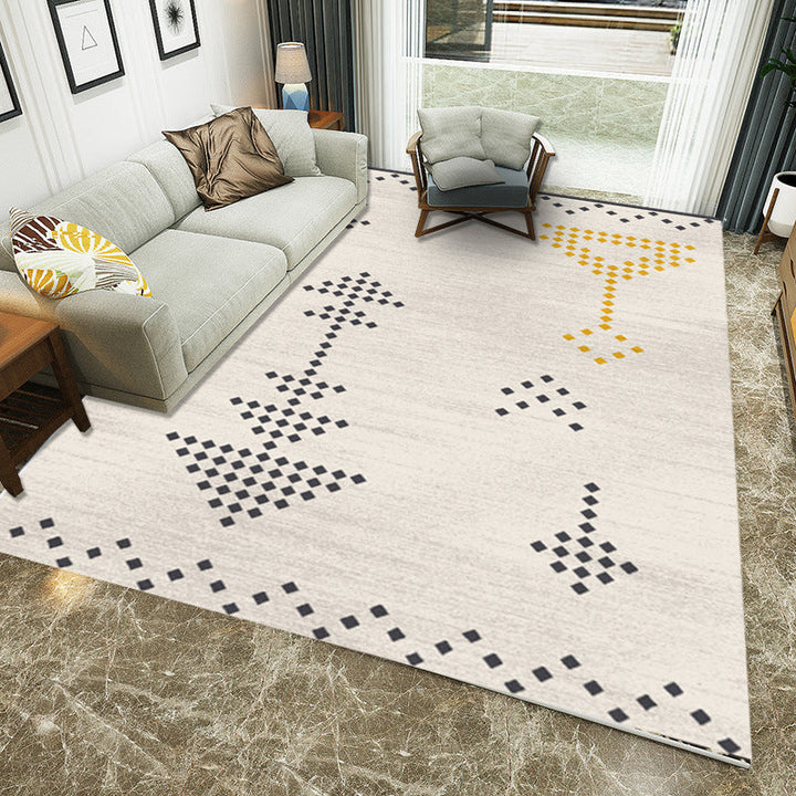 Multicolored Western rug Polypropylene Abstract print rug Easy care Pet-friendly rug for the bedroom | Bowlift