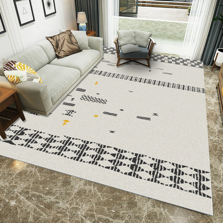 Multicolored Western rug Polypropylene Abstract print rug Easy care Pet-friendly rug for the bedroom | Bowlift