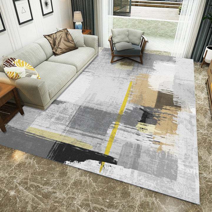 Multicolored Western rug Polypropylene Abstract print rug Easy care Pet-friendly rug for the bedroom | Bowlift