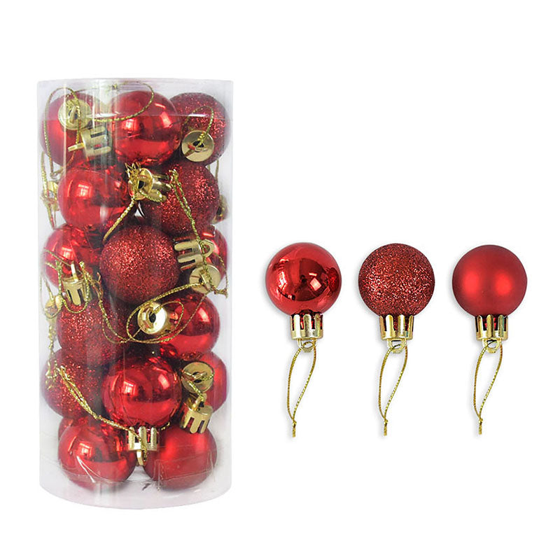 BowLift | 3CM24pcs Bright Matte Christmas Balls