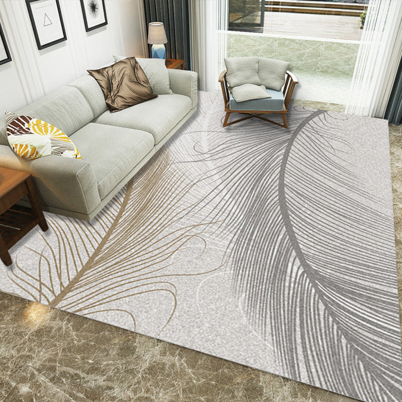 BowLift | Luxury Living Room Rug Multi Color Plant Indoor Rug Synthetic Easy Care Machine Washable Rug