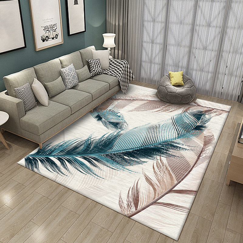 BowLift | Luxury Living Room Rug Multi Color Plant Indoor Rug Synthetic Easy Care Machine Washable Rug
