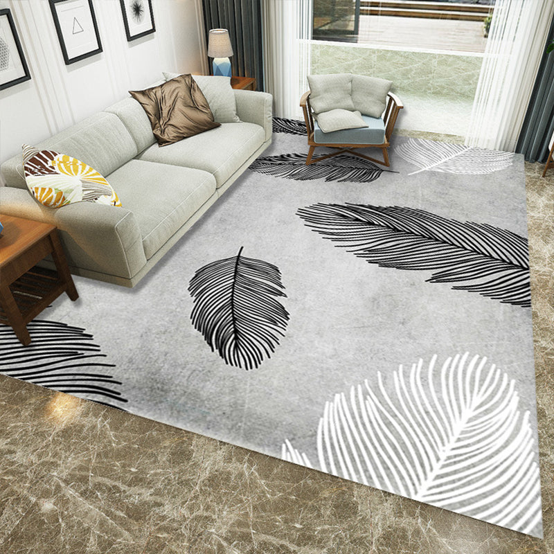 BowLift | Luxury Living Room Rug Multi Color Plant Indoor Rug Synthetic Easy Care Machine Washable Rug