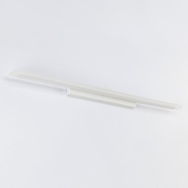 BowLift | Linear Shaped Bathroom Wall Lamp Acrylic Simplicity LED Vanity Fixture in White