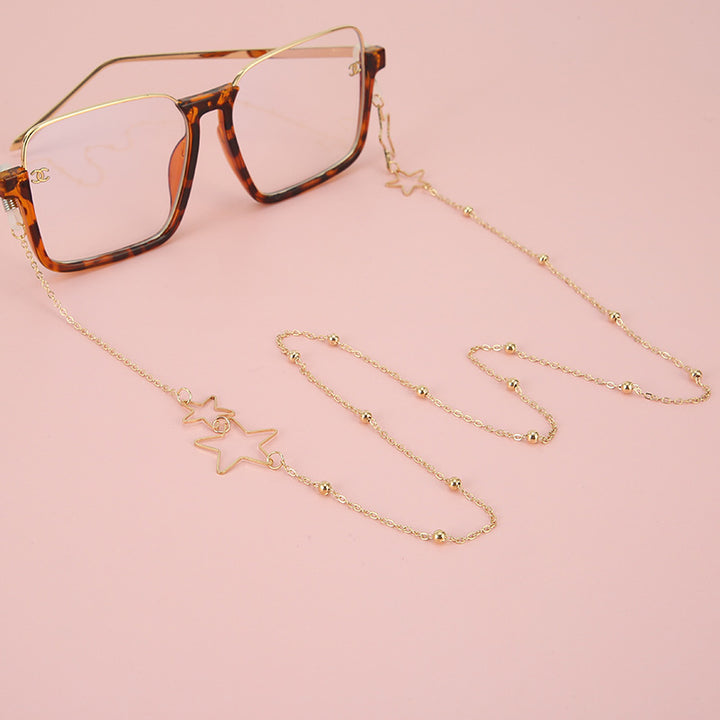 Star-Aligned Beaded Eyewear Chain Bowlift