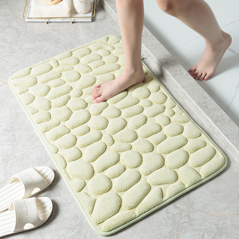 Luxury Soft Pebble Texture Bath Mat Bowlift