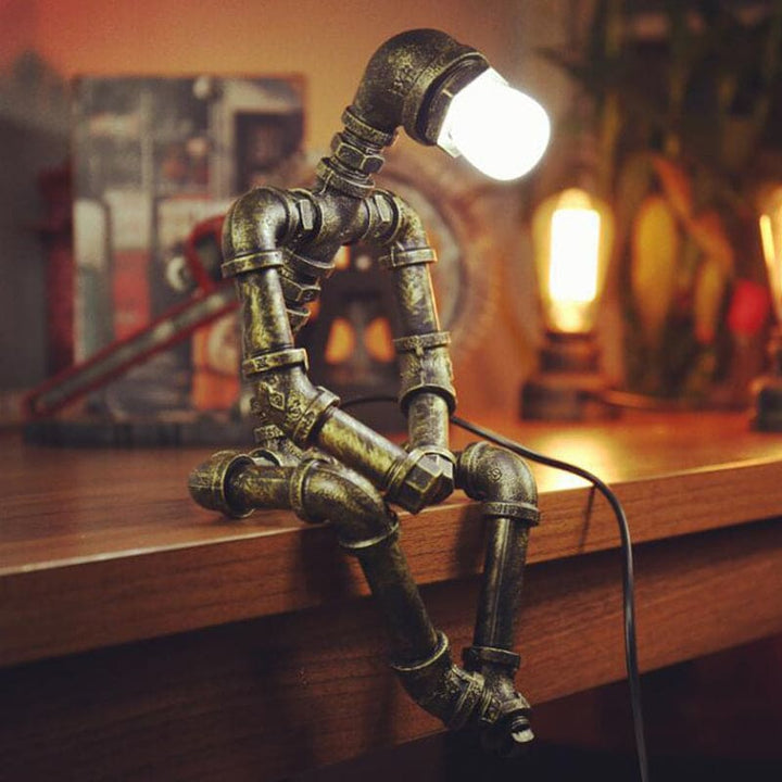 BowLift | RoboShine Robot Lamp – Playful Iron Lighting for Home
