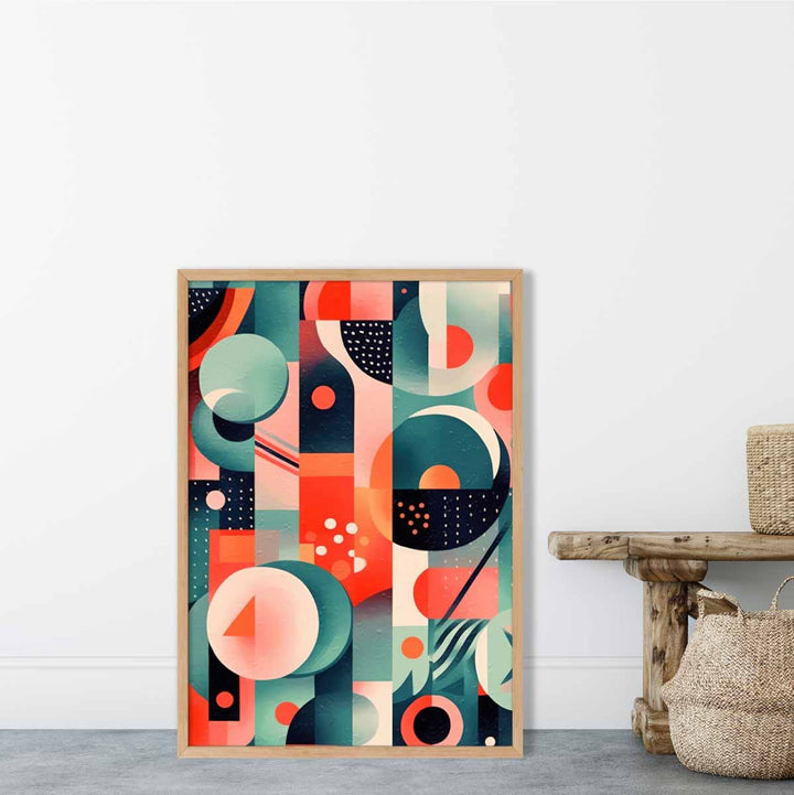 Abstract Colorful Pastel Shapes Art Print No. 1 | Bowlift
