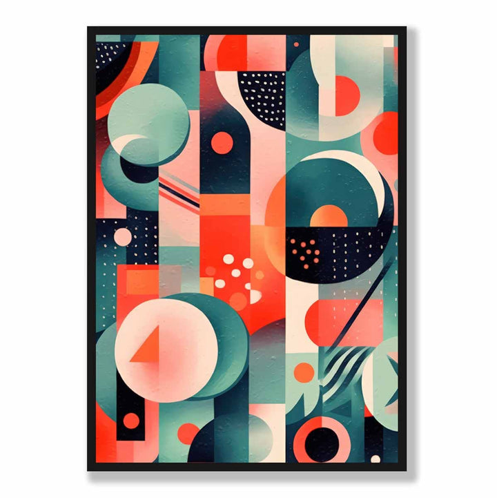 Abstract Colorful Pastel Shapes Art Print No. 1 | Bowlift