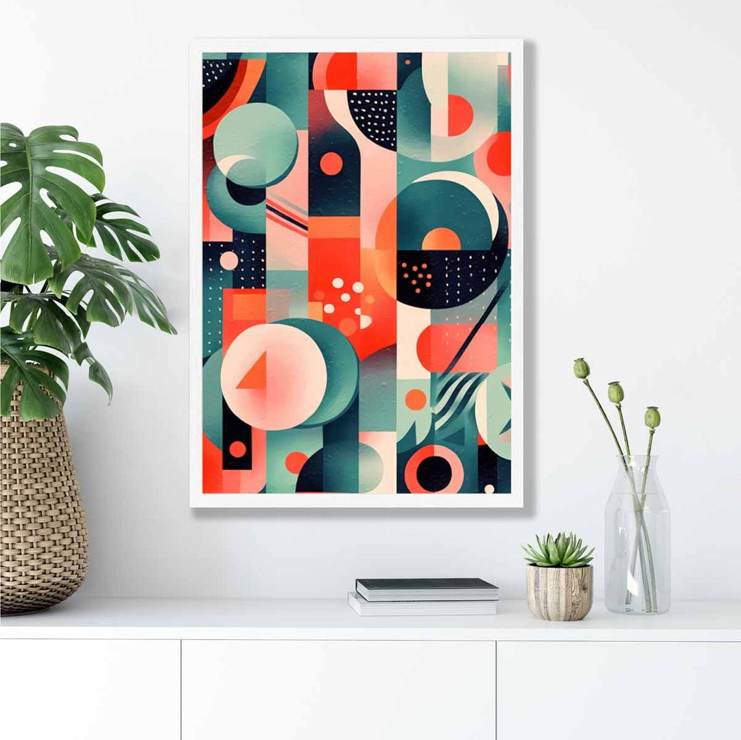 Abstract Colorful Pastel Shapes Art Print No. 1 | Bowlift