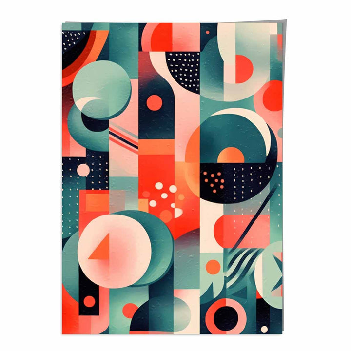 Abstract Colorful Pastel Shapes Art Print No. 1 | Bowlift