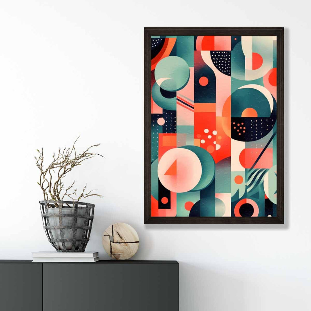 Abstract Colorful Pastel Shapes Art Print No. 1 | Bowlift