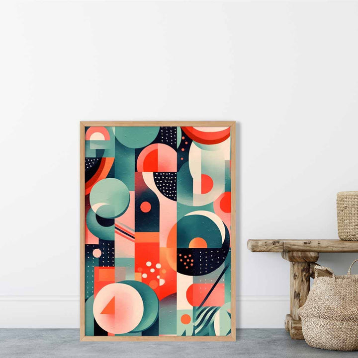 Abstract Colorful Pastel Shapes Art Print No. 2 | Bowlift