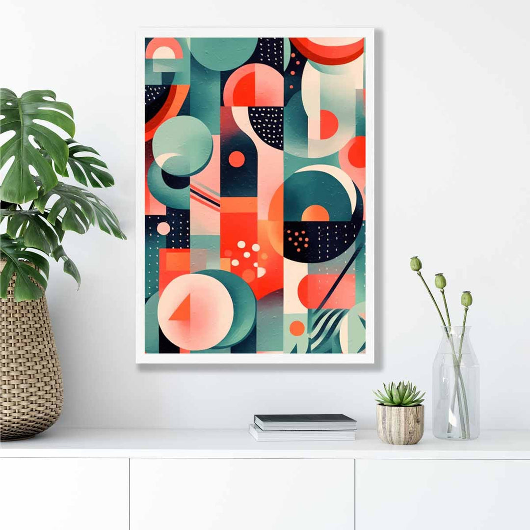 Abstract Colorful Pastel Shapes Art Print No. 2 | Bowlift