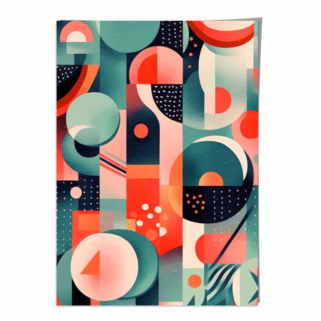 Abstract Colorful Pastel Shapes Art Print No. 2 | Bowlift