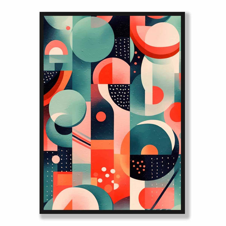 Abstract Colorful Pastel Shapes Art Print No. 3 | Bowlift