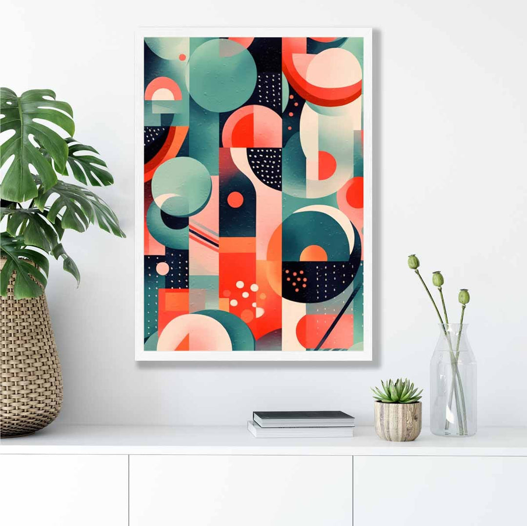 Abstract Colorful Pastel Shapes Art Print No. 3 | Bowlift