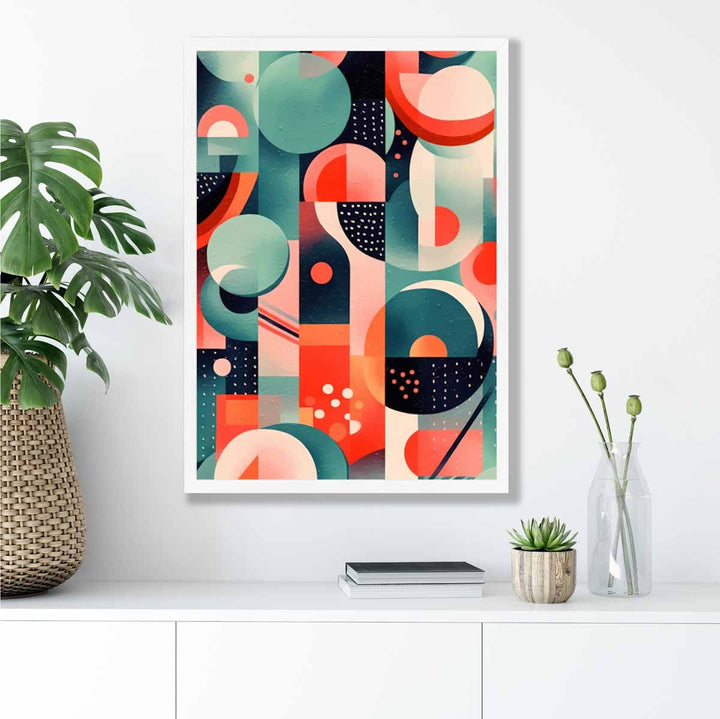 Abstract Colorful Pastel Shapes Art Print No. 3 | Bowlift