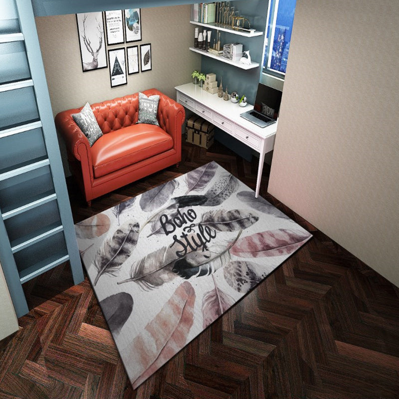 BowLift | Western garden printed rug Multicolor Polyester rug with non-slip backing Stain-resistant indoor rug for bedroom