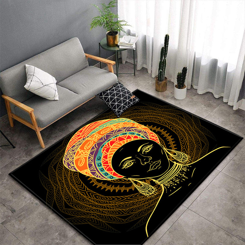 BowLift | Funky Multicolor Tropical Rug Synthetic Animal Pattern Rug Pet-Friendly Easy to Maintain Indoor Rug for Decoration