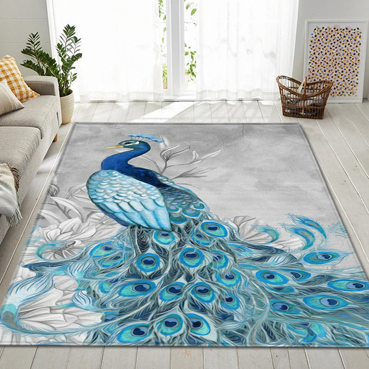 BowLift | Modern Children's Room Rug Multi-Color Animal Area Rug Polyester Pet-Friendly Non-Slip Washable Rug