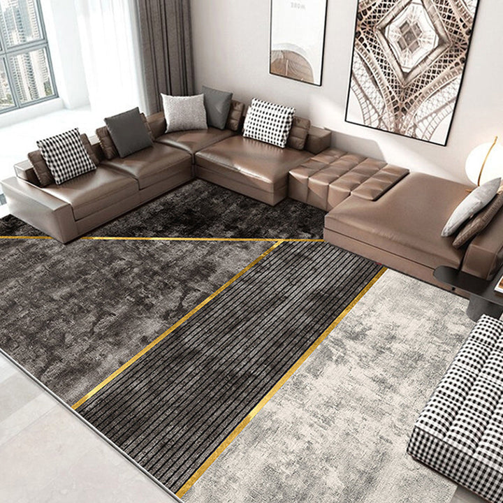 BowLift | Nordic Living Room Rug More Colors Geometric Pattern Indoor Rug Polyester Pet Friendly Stain Resistant Rug