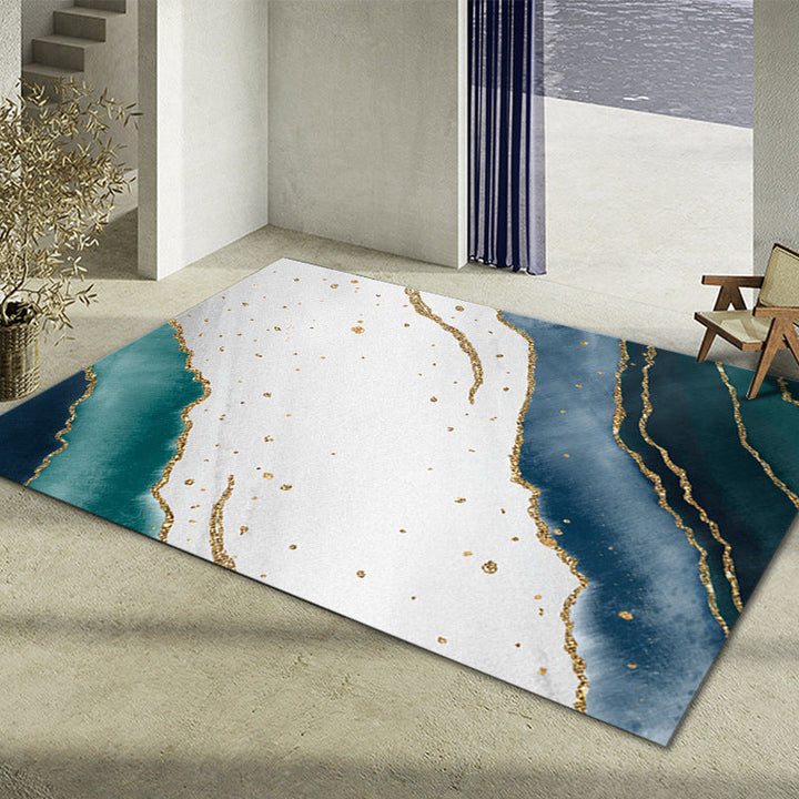 BowLift | Glam Home Decoration Rug Multicolored Abstract Print Rug Polypropylene Non-Slip Back Easy Care Rug