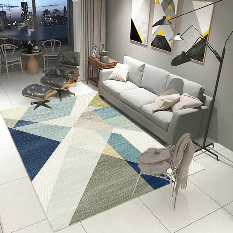 BowLift | New geometric carpet multicolor polyester carpet pet-friendly stain-resistant indoor carpet for living room
